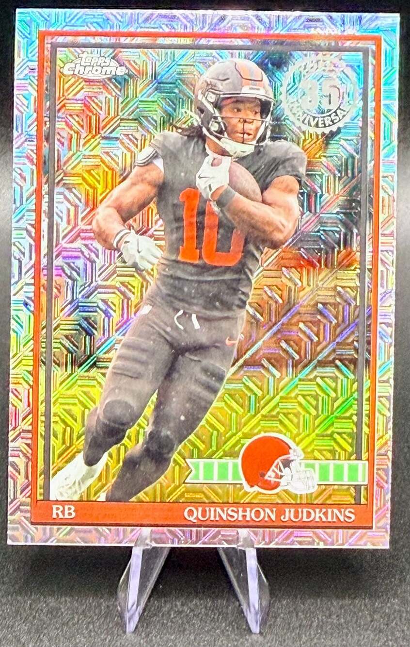 Quinshon Judkins 2026 Topps Flagship Cleveland Browns Mojo Refractor Rookie Card